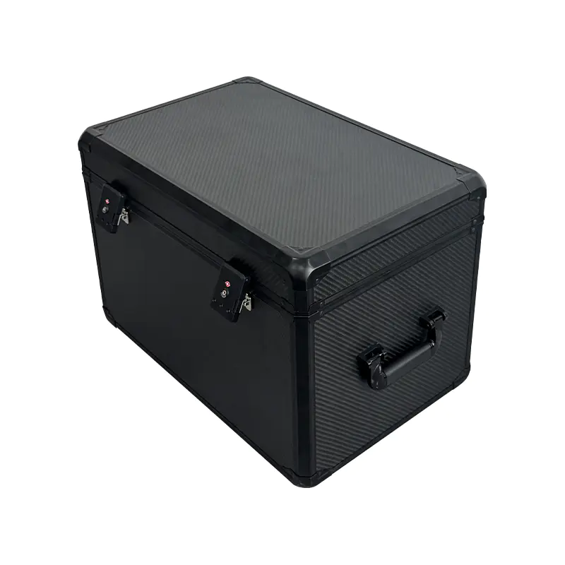 Leichte, starre Lieferbox mit Kohlefaserstruktur zum Mitnehmen Leichte, starre Lieferbox mit Kohlefaserstruktur zum Mitnehmen